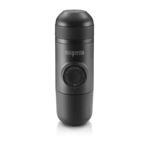 Handheld mini coffee machine Wacaco Minipresso, ground coffee.